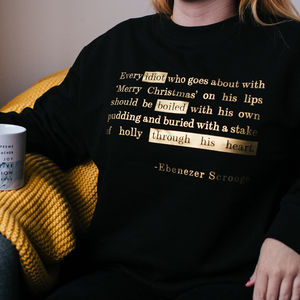 Scrooge Grumpy Christmas Jumper from Not On The High Street