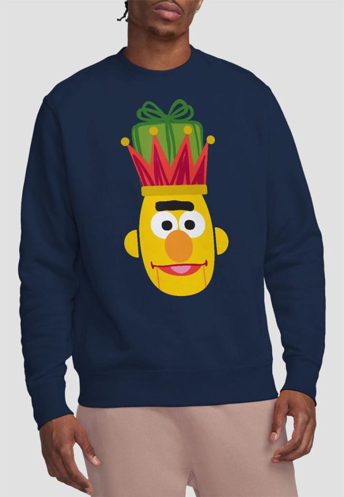 Sesame Street Christmas Nutcracker Bert Sweatshirt, Navy from Debenhams