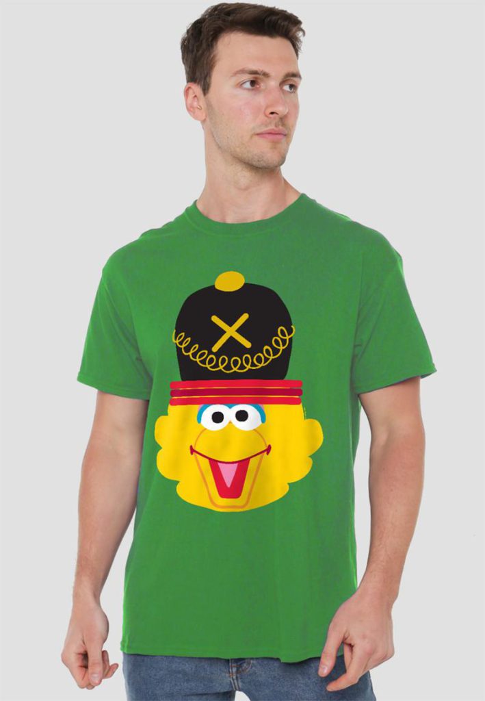 Sesame Street Christmas Nutcracker Big Bird T Shirt, Kelly Green from Debenhams