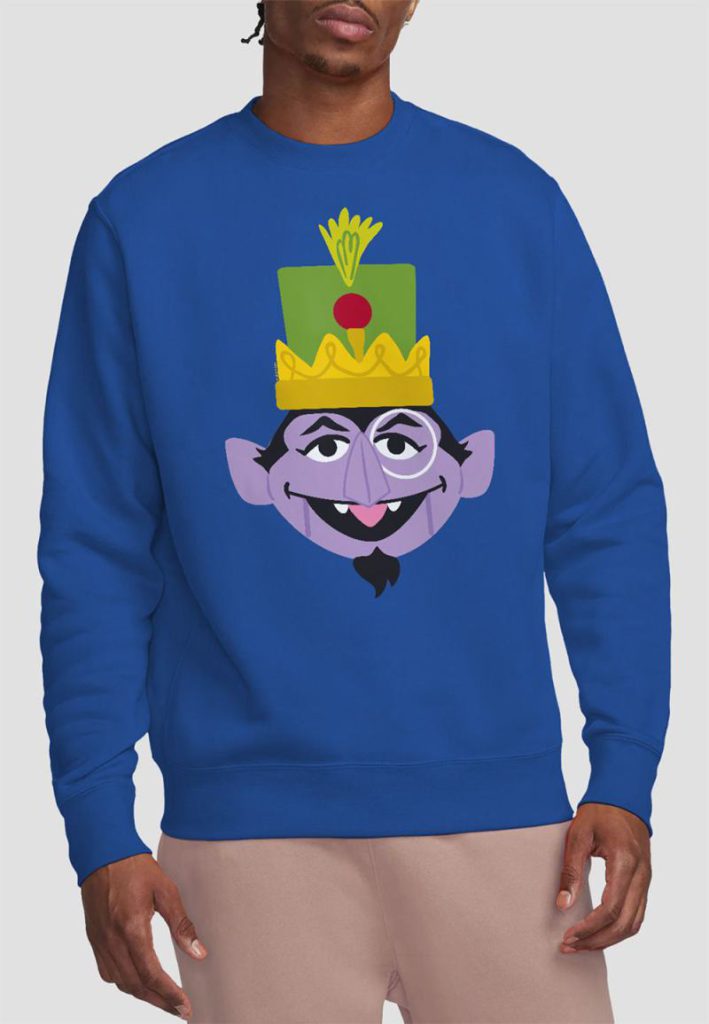 Sesame Street Christmas Nutcracker Count Sweatshirt, Royal from Debenhams