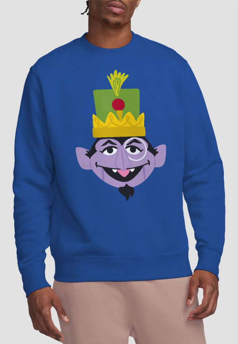 Sesame Street Christmas Nutcracker Count Sweatshirt, Royal from Debenhams