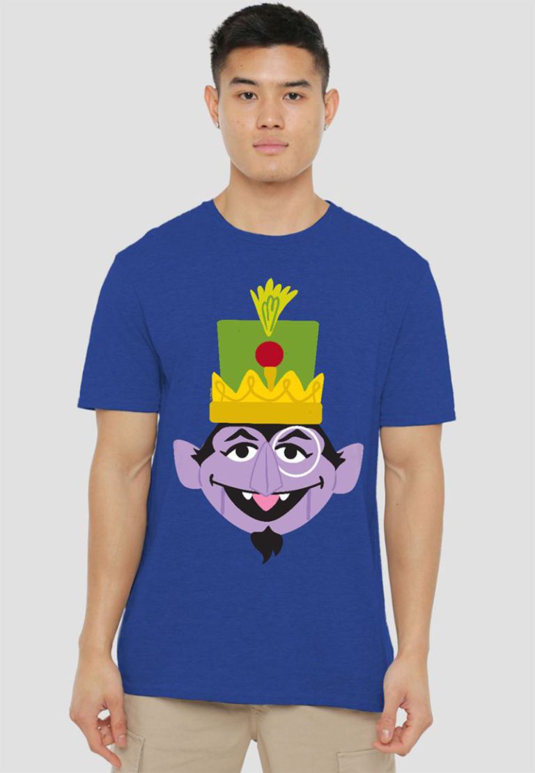 Sesame Street Christmas Nutcracker Count T-Shirt, Royal from Debenhams
