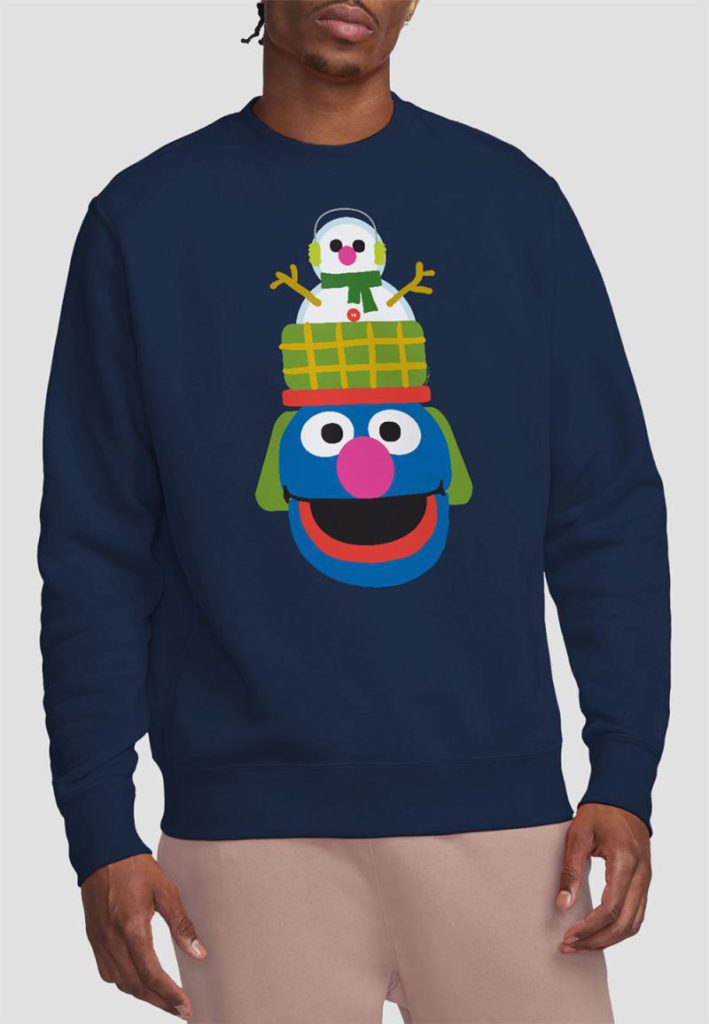 Sesame Street Christmas Nutcracker Grover Sweatshirt, Navy from Debenhams