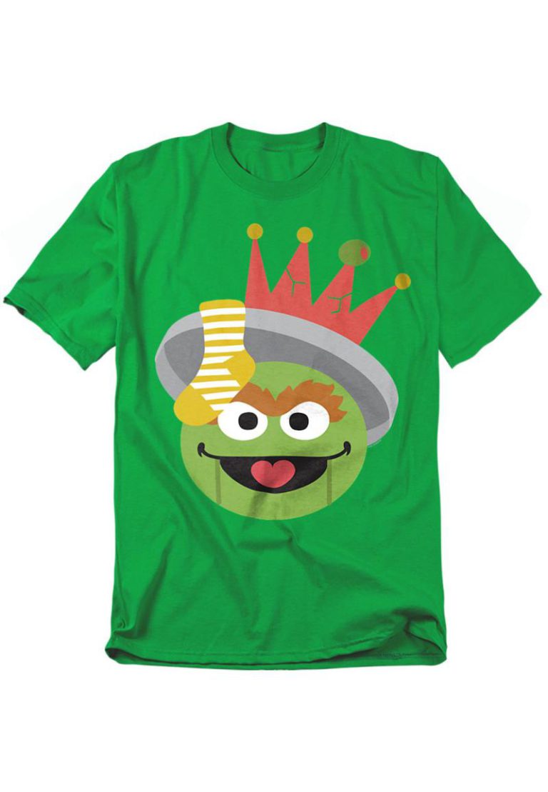 Sesame Street Christmas Nutcracker Oscar The Grouch T Shirt, Kelly Green from Debenhams