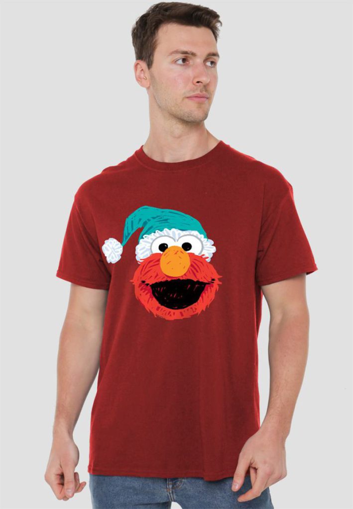 Sesame Street Scribble Christmas Elmo T Shirt, Cardinal from Debenhams