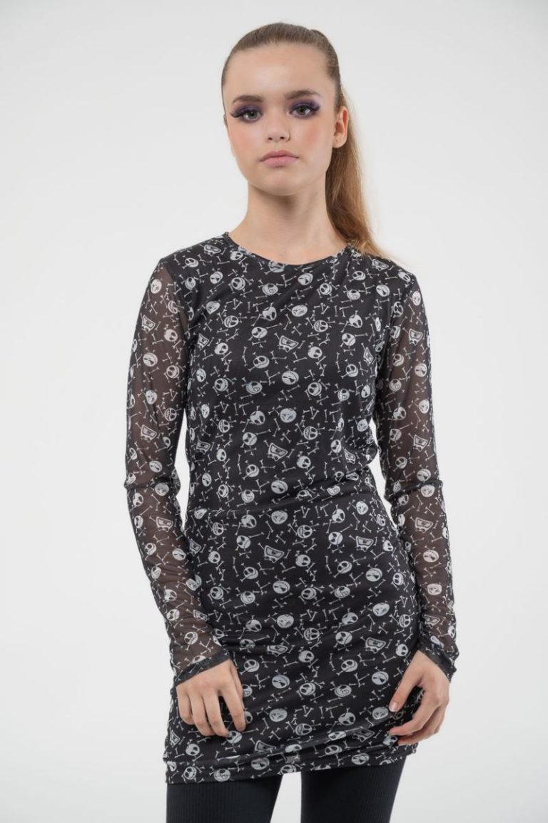 Skulls Logo Christmas Mesh Dress from Debenhams