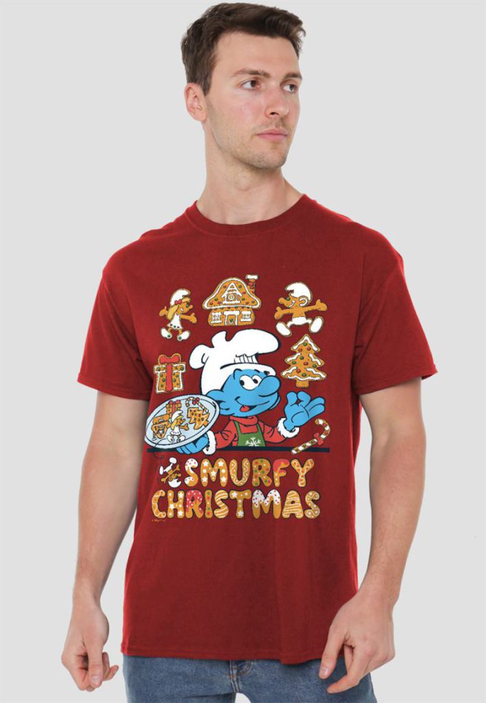 Smurfs Smurfy Christmas Cookies T Shirt, Cardinal from Debenhams