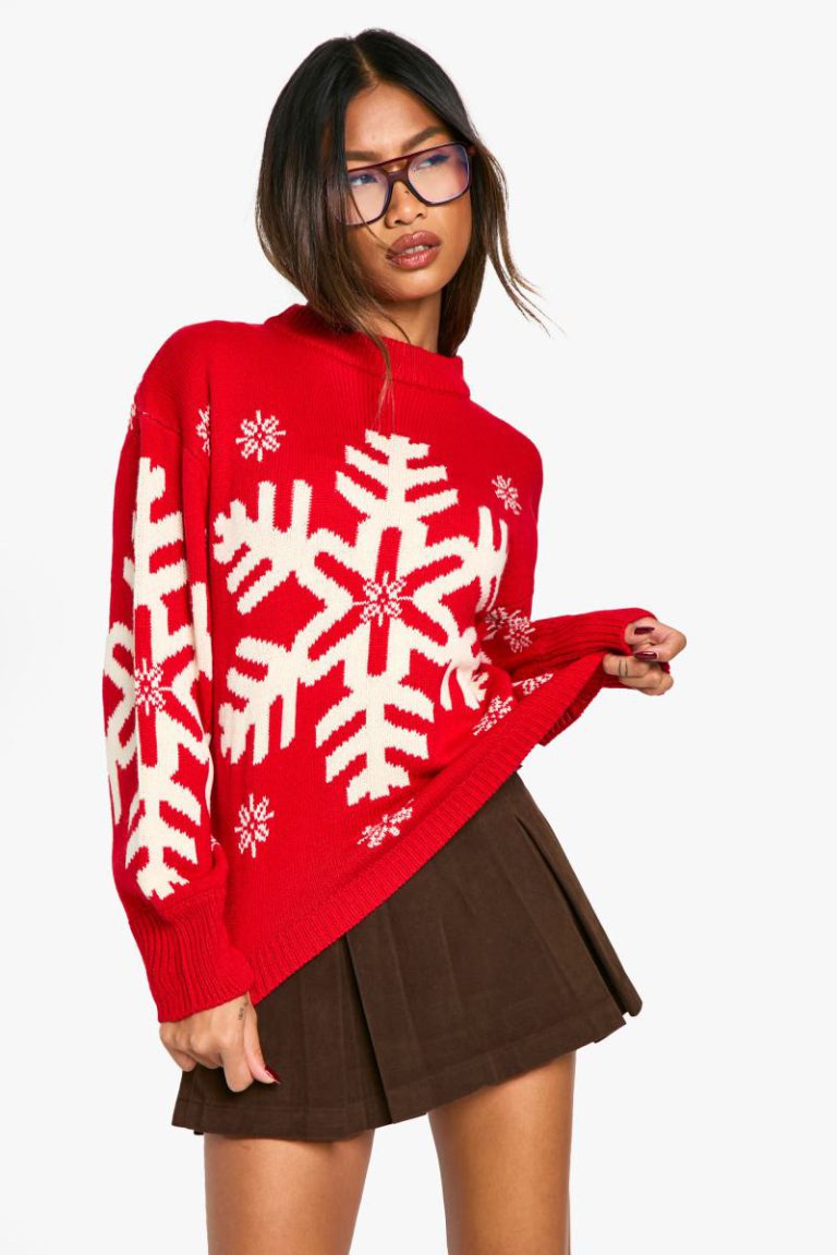 Snowflake Christmas Jumper from Boohoo