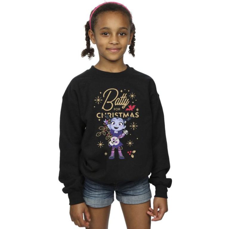 Snowflake Printed Black Sweatshirt Christmas jumper from Debenhams