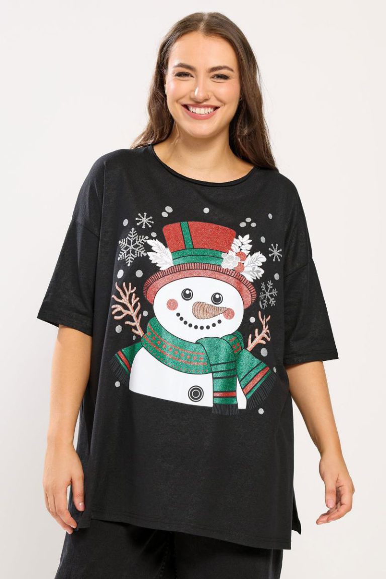 Snowman Christmas Novelty T-Shirt from Boohoo