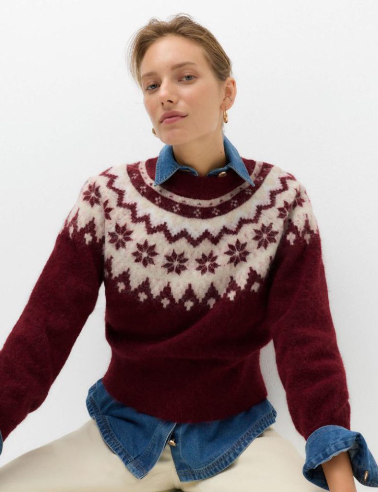 Star Fair Isle Jumper with Wool Christmas jumper from Marks & Spencer