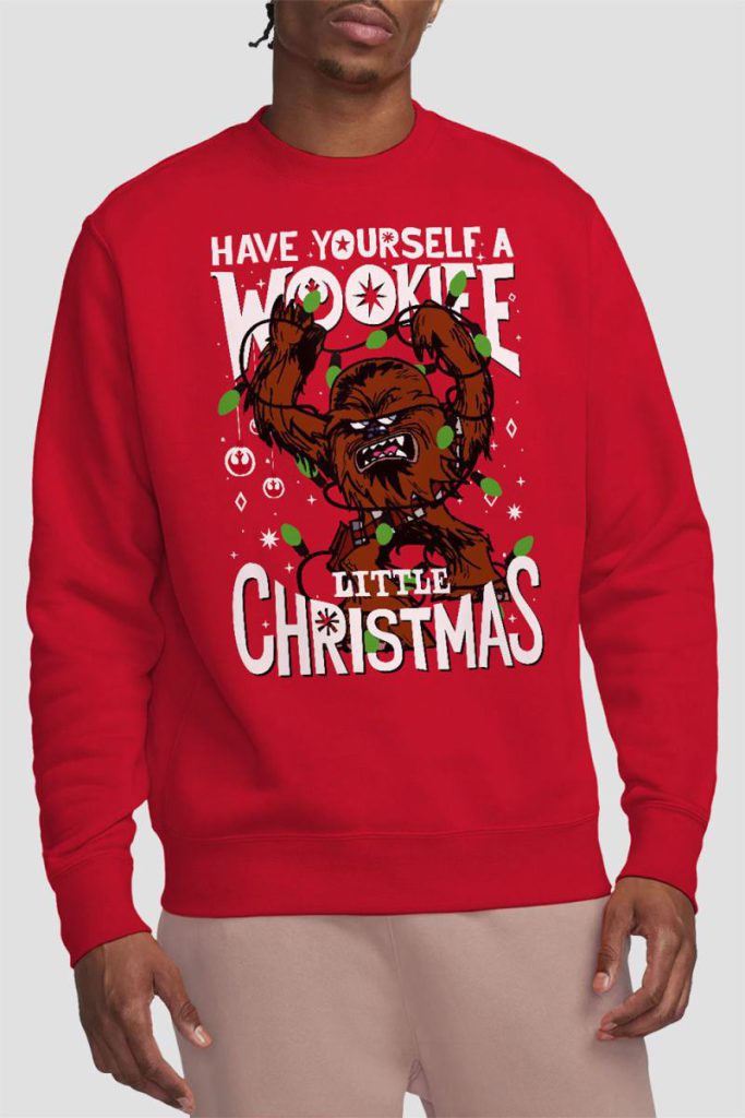 Star Wars A Wookie Little Christmas Sweatshirt Red from Debenhams