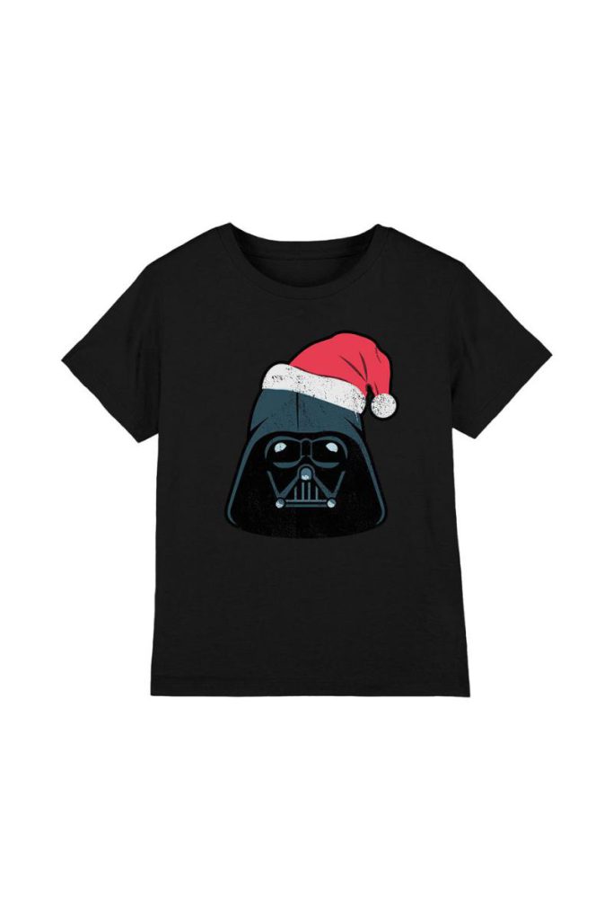 Star Wars Christmas Darth Vader Santa Kids T-Shirt Black from Debenhams