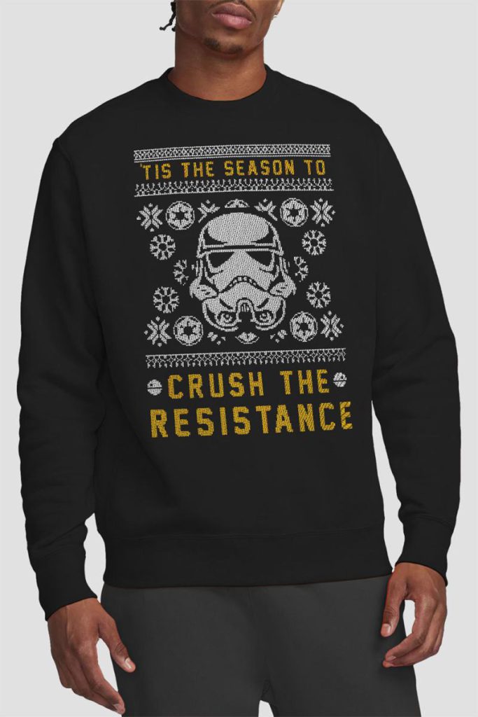 Star Wars Crush the Resistance This Christmas Sweatshirt Black from Debenhams