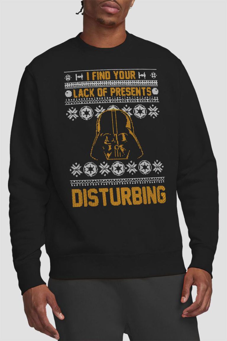 Star Wars Lack of Christmas Presents Fair Isle Sweatshirt Black from Debenhams