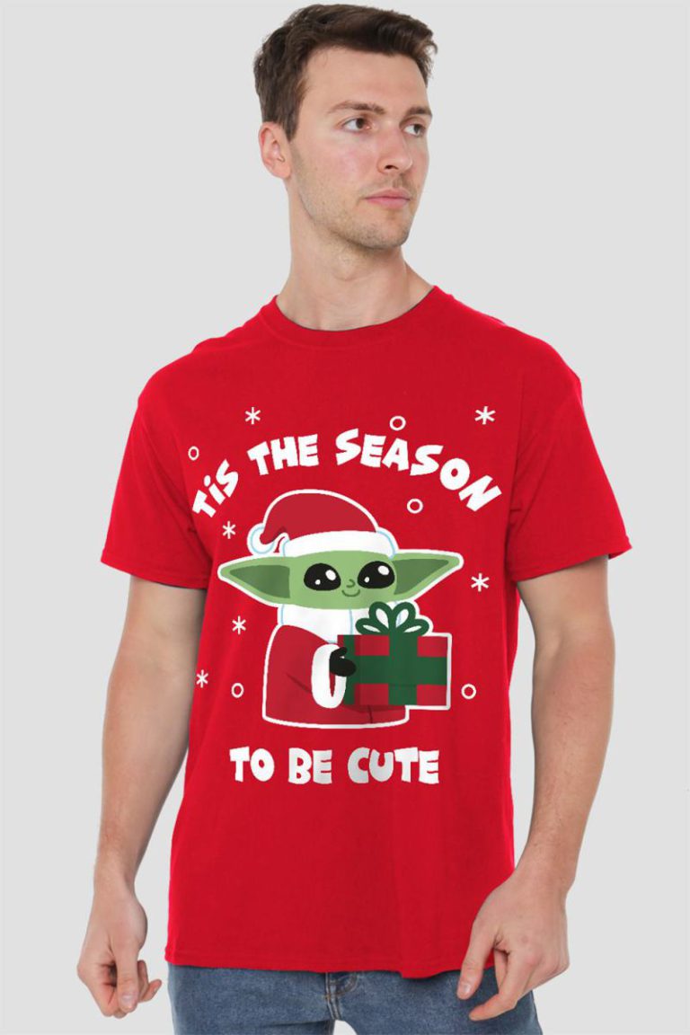 Star Wars The Mandalorian Grogu Tis The Christmas Season Mens T-Shirt Red from Debenhams