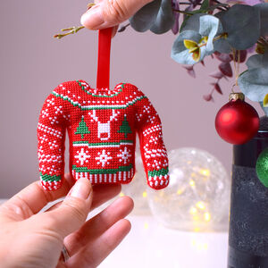 Stitch Your Own Christmas Jumper Bauble from Not On The High Street