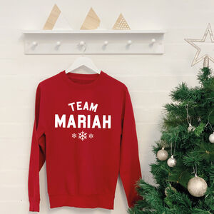 Team Christmas. Personalised Christmas Song Jumper from Not On The High Street