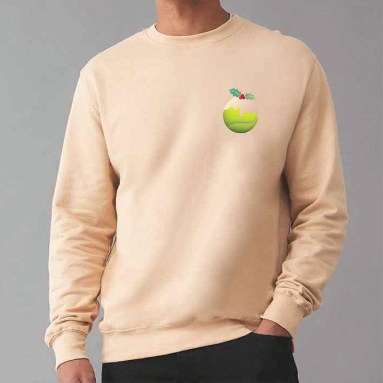 Tennis Christmas Pudding Jumper from Debenhams