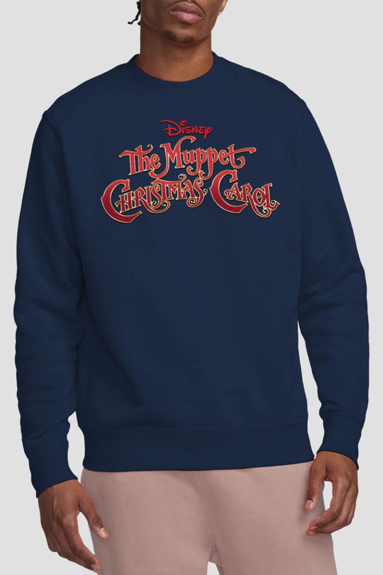 The Muppet Christmas Carol Title Block Sweatshirt, Navy from Debenhams