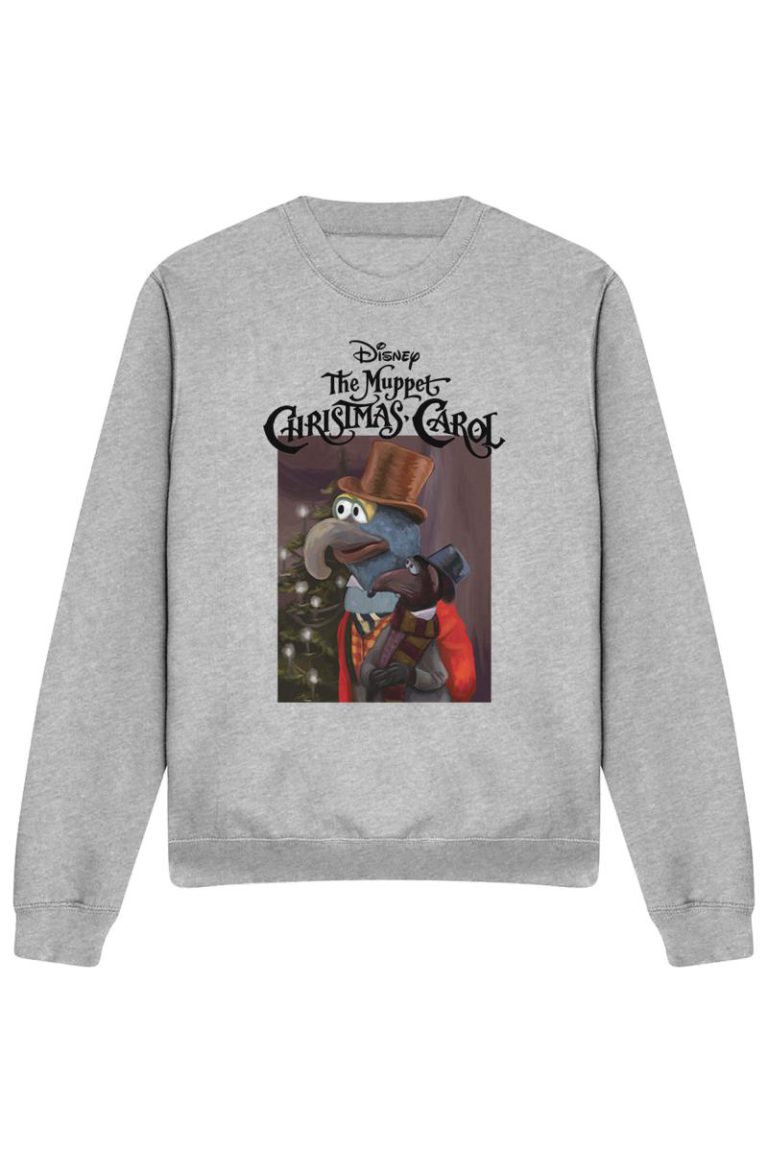 The Muppets Christmas Carol Gonzo Rizzo Sweatshirt, Athletic Heather from Debenhams