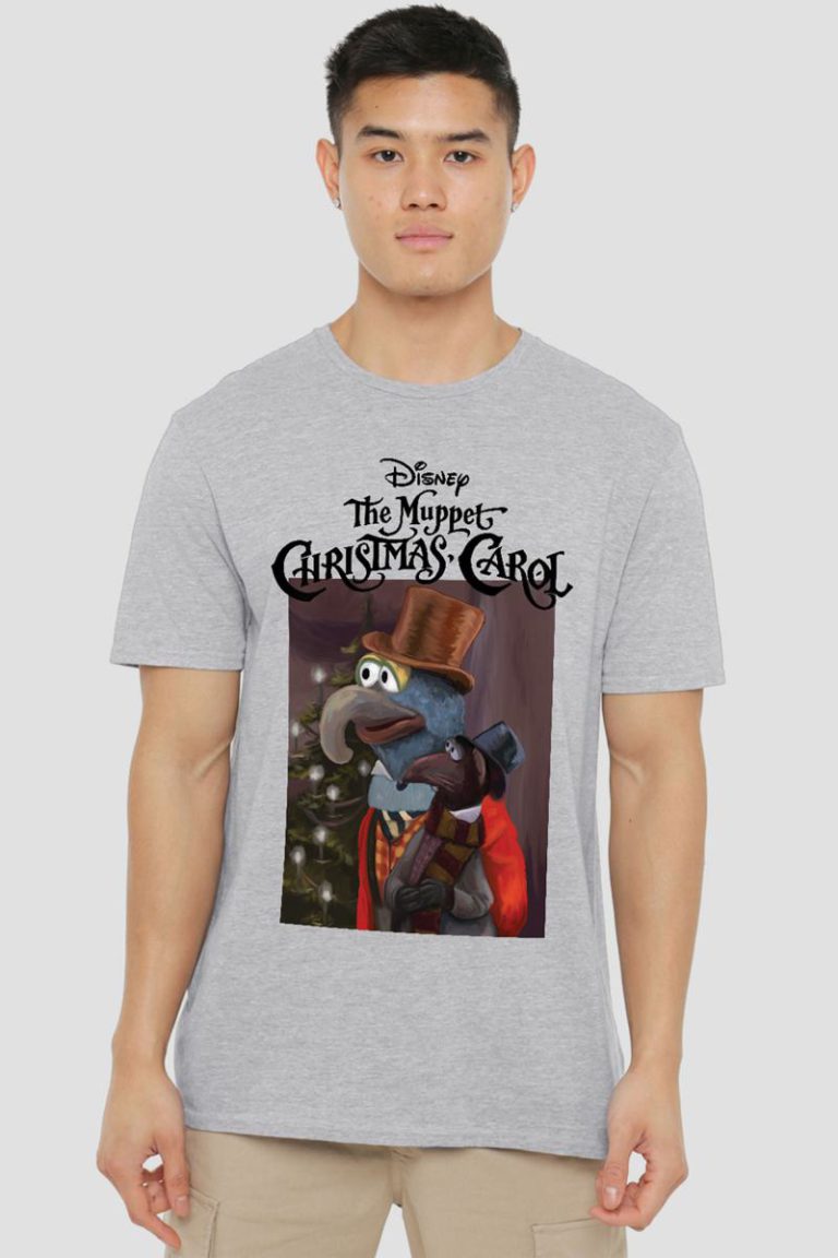 The Muppets Christmas Carol Gonzo Rizzo T Shirt, Athletic Heather from Debenhams