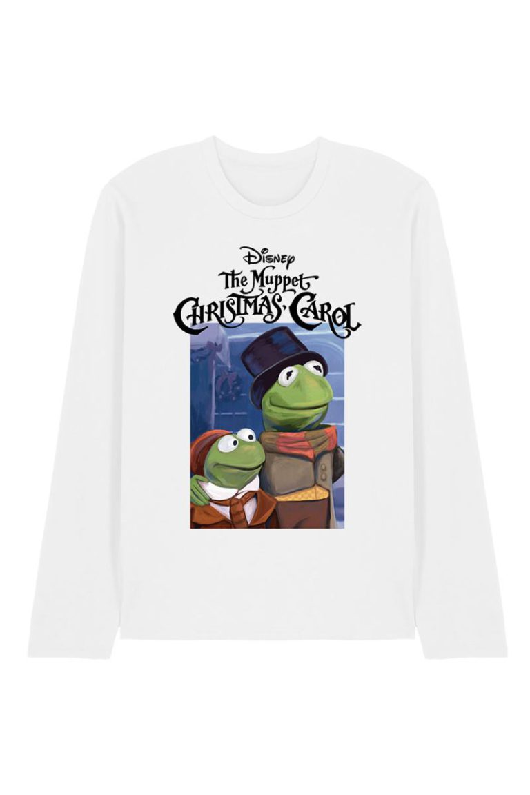 The Muppets Christmas Carol Kermit Long Sleeve T Shirt, White from Debenhams