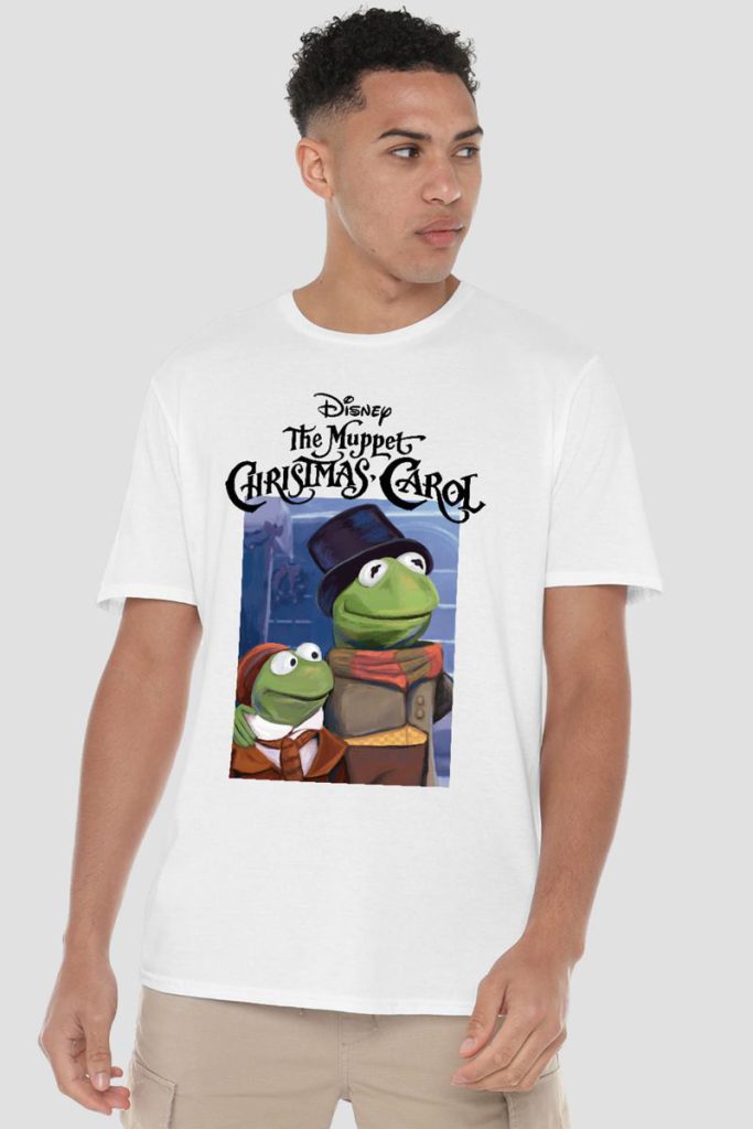 The Muppets Christmas Carol Kermit T Shirt, White from Debenhams