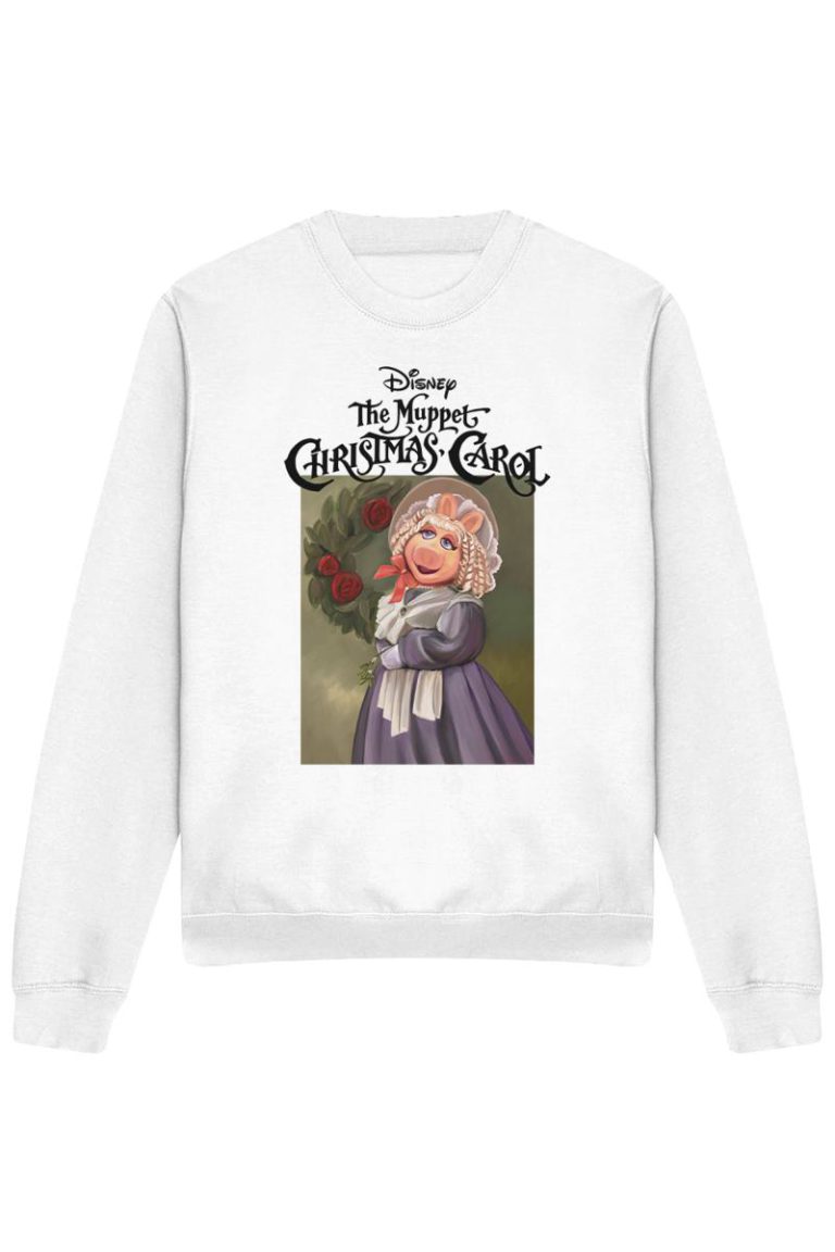 The Muppets Christmas Carol Miss Piggy Sweatshirt, White from Debenhams