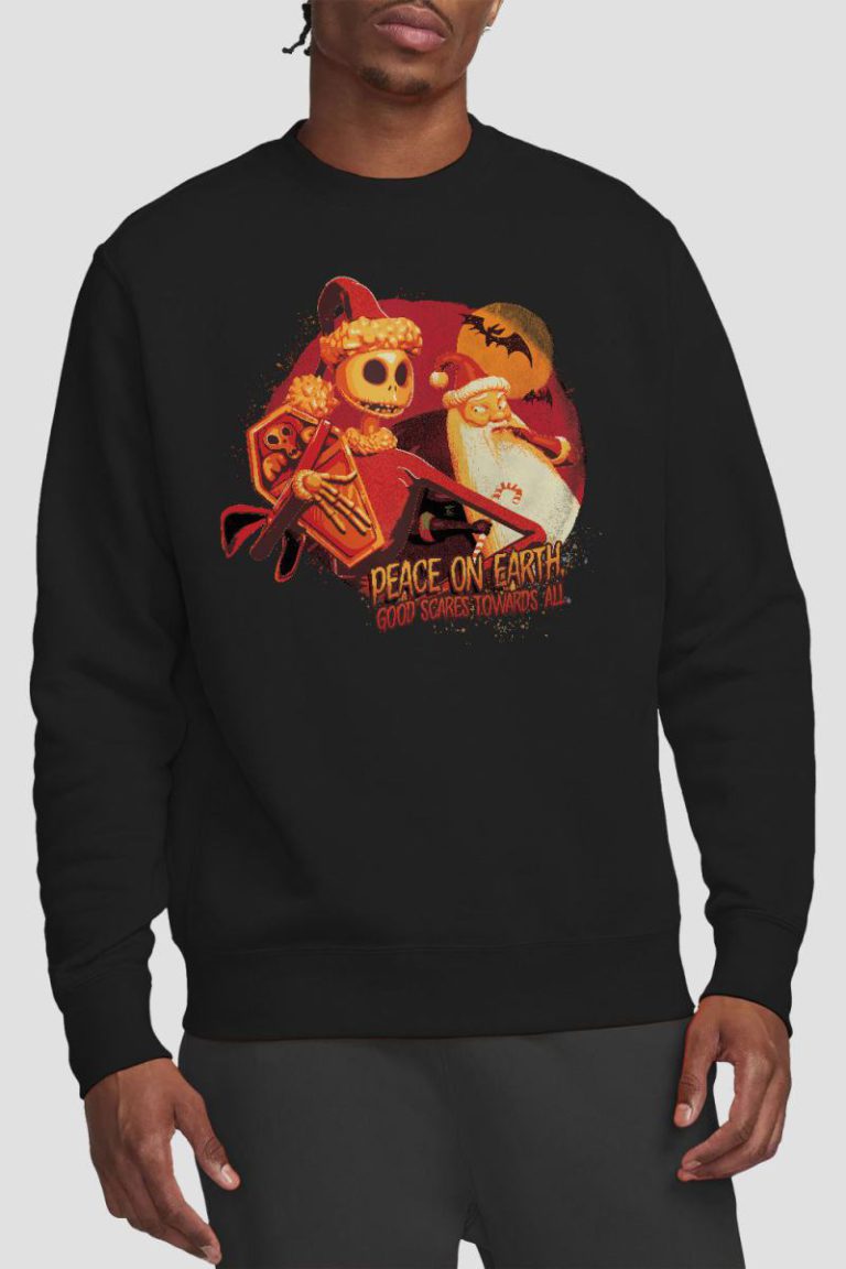 The Nightmare Before Christmas Good Scares Towards All Sweatshirt Black from Debenhams