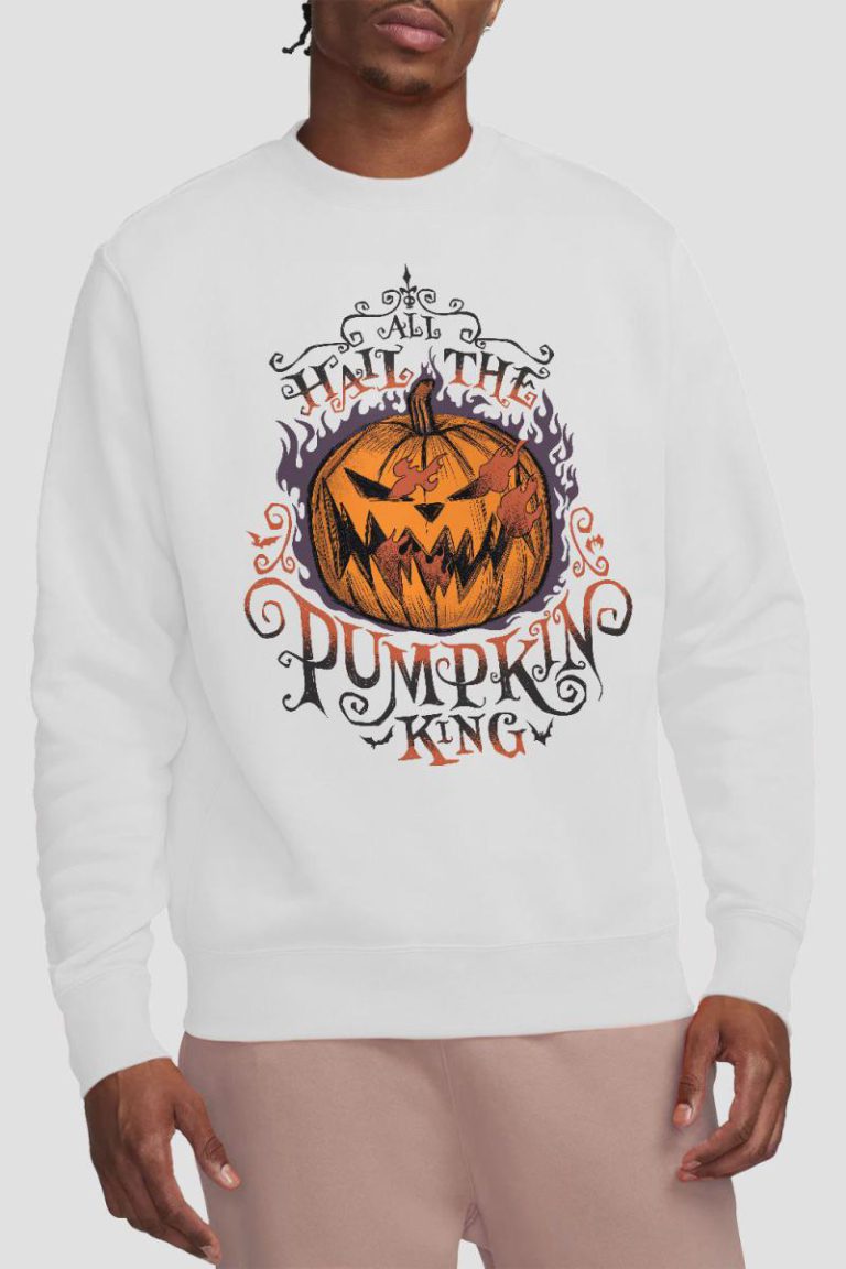 The Nightmare Before Christmas Hail the Pumpkin King Sweatshirt White from Debenhams