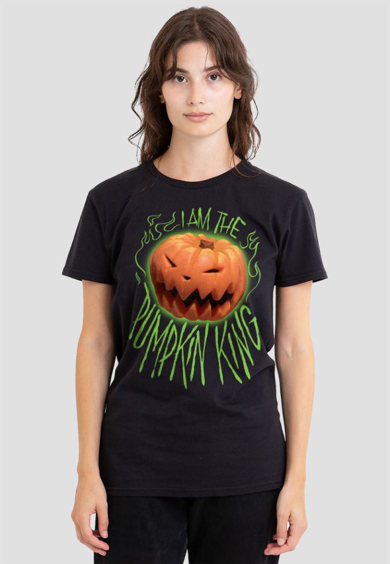 The Nightmare Before Christmas I Am The Pumpkin King T-Shirt, Black from Debenhams