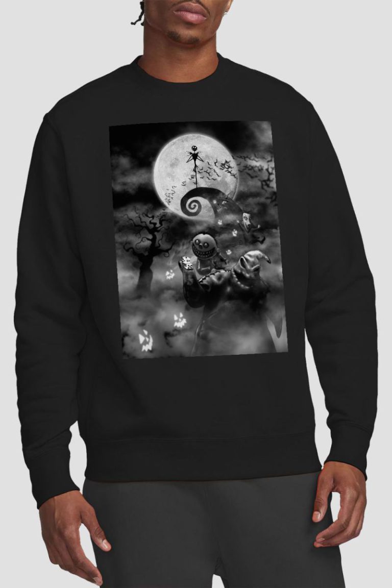The Nightmare Before Christmas Jack and Oogie Boogie Sweatshirt Black from Debenhams