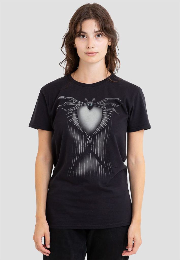 The Nightmare Before Christmas Jack Costume T-Shirt, Black from Debenhams