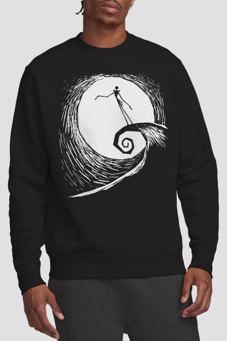 The Nightmare Before Christmas Jack Moon Silhouette Sweatshirt Black from Debenhams