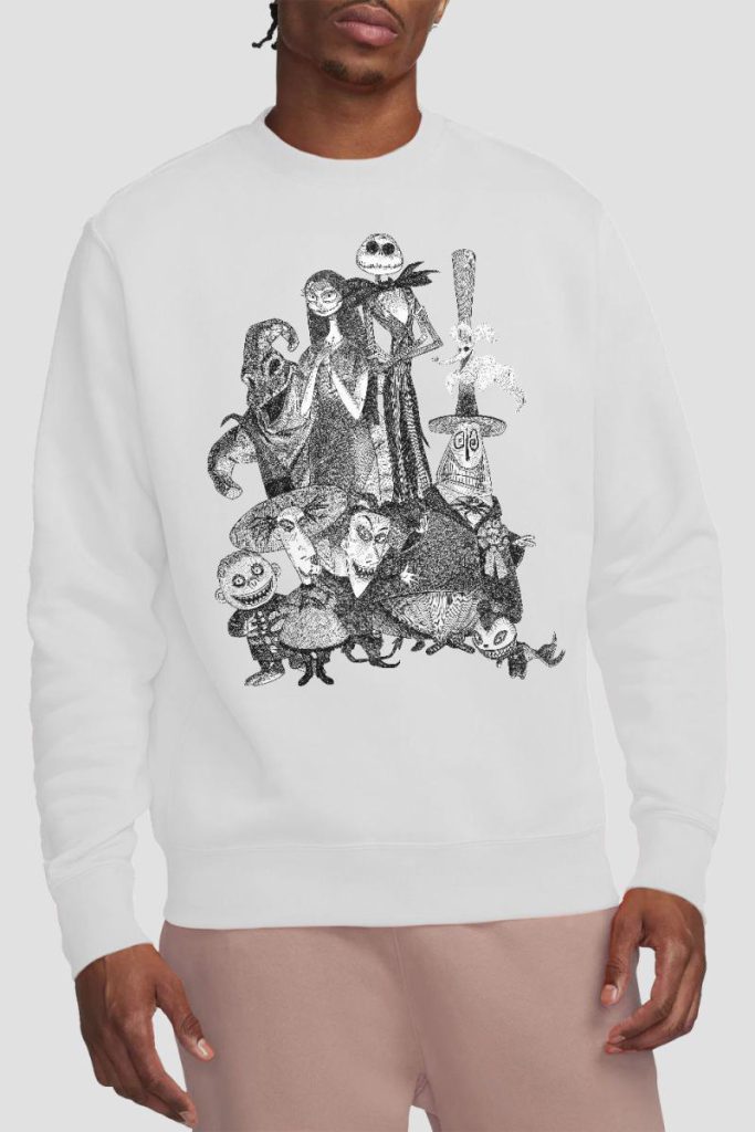 The Nightmare Before Christmas Jack Sally Monster Draw Sweatshirt White from Debenhams