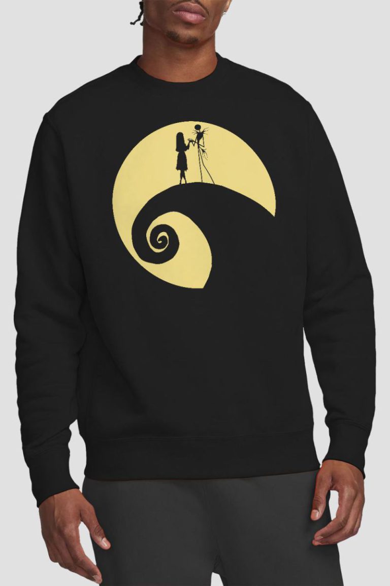 The Nightmare Before Christmas Jack Sally White Circle Sweatshirt Black from Debenhams