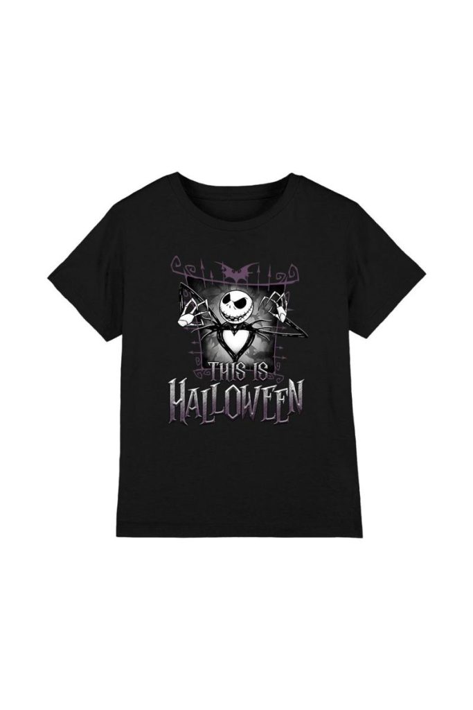 The Nightmare Before Christmas Jack This Is Halloween Kids T-Shirt Black from Debenhams