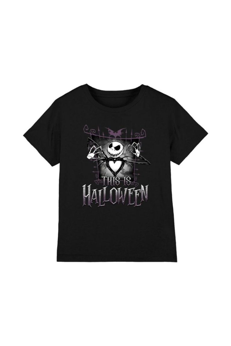 The Nightmare Before Christmas Jack This Is Halloween Kids T-Shirt Black from Debenhams
