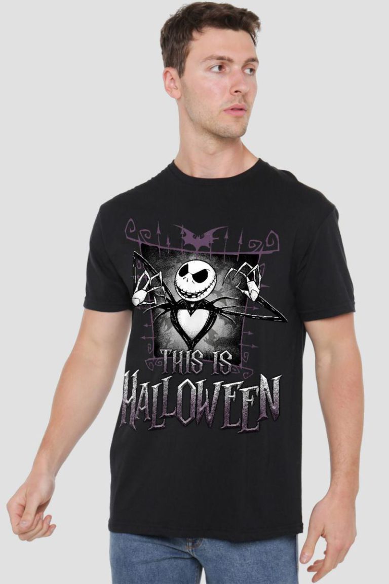 The Nightmare Before Christmas Jack This Is Halloween Mens T-Shirt Black from Debenhams