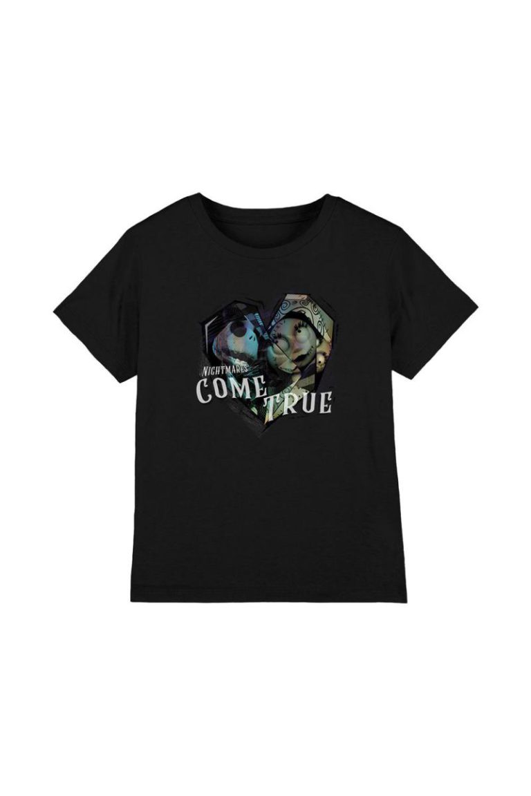 The Nightmare Before Christmas Nightmares Come True Kids T-Shirt Black from Debenhams