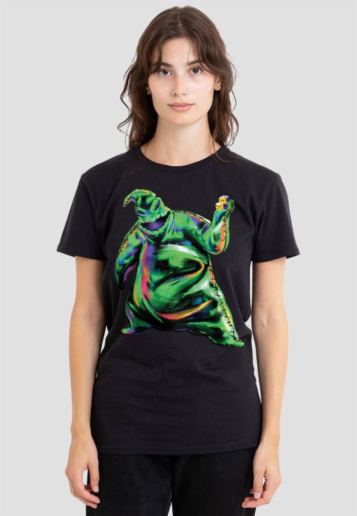 The Nightmare Before Christmas Painted Oogie Boogie T-Shirt, Black from Debenhams