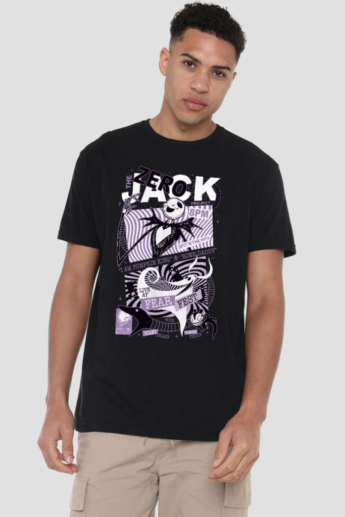 The Nightmare Before Christmas Pumpkin King Fear Fest TShirt, Black from Debenhams