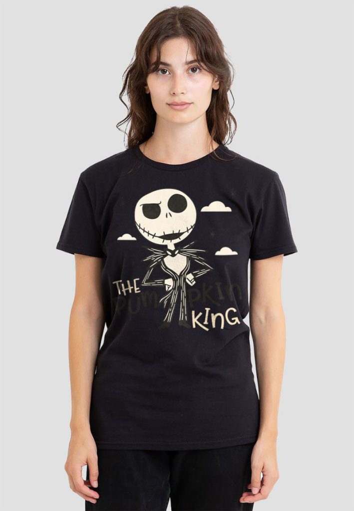 The Nightmare Before Christmas Pumpkin King T-Shirt, Black from Debenhams
