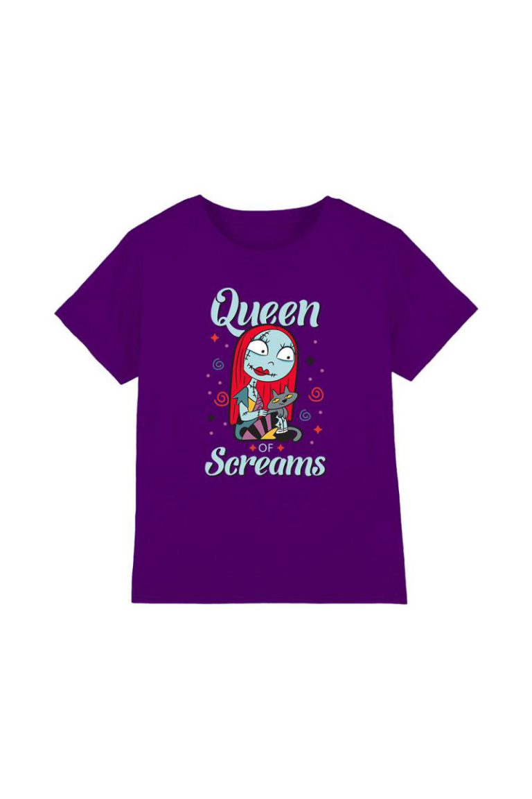 The Nightmare Before Christmas Queen Sally Kids T-Shirt Purple from Debenhams