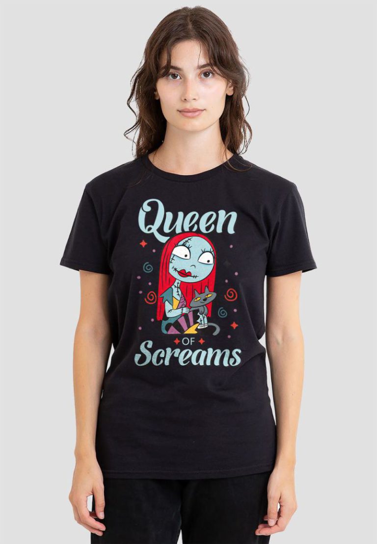The Nightmare Before Christmas Queen Sally T-Shirt, Black from Debenhams
