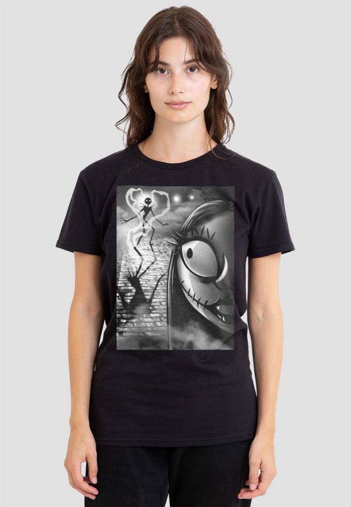 The Nightmare Before Christmas Sally Close Up T-Shirt, Black from Debenhams