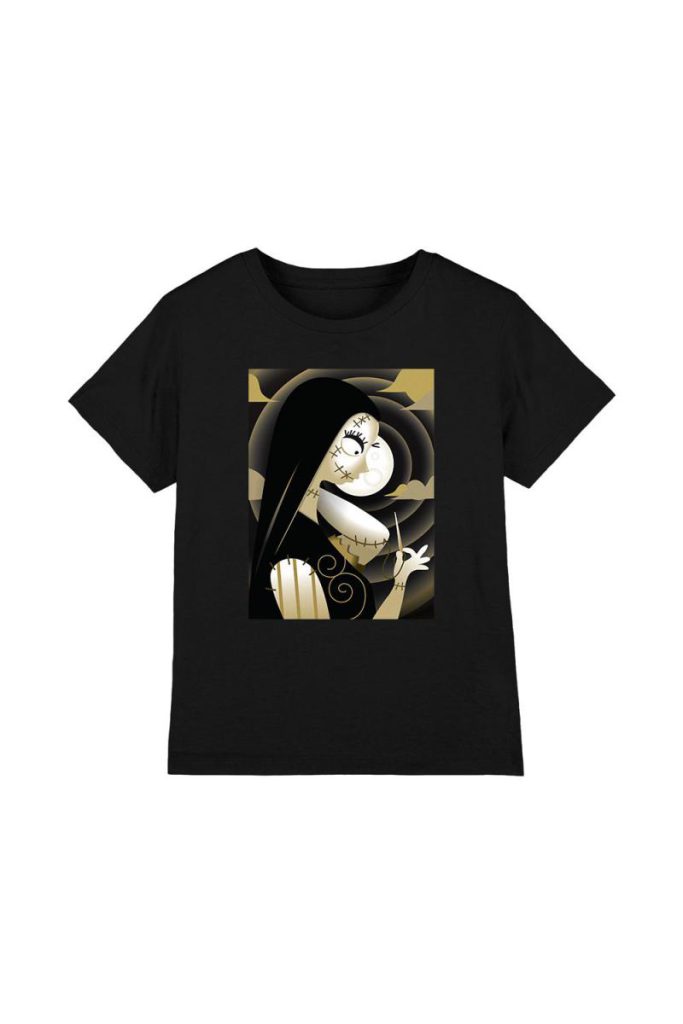 The Nightmare Before Christmas Sally Shaded Kids T-Shirt Black from Debenhams