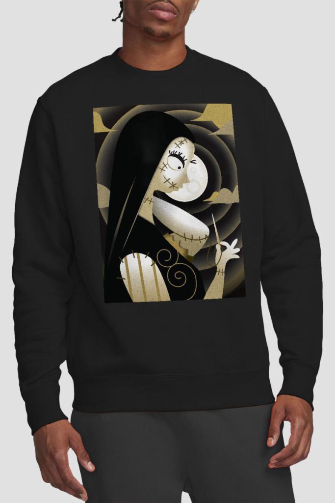 The Nightmare Before Christmas Sally Shaded Sweatshirt Black from Debenhams