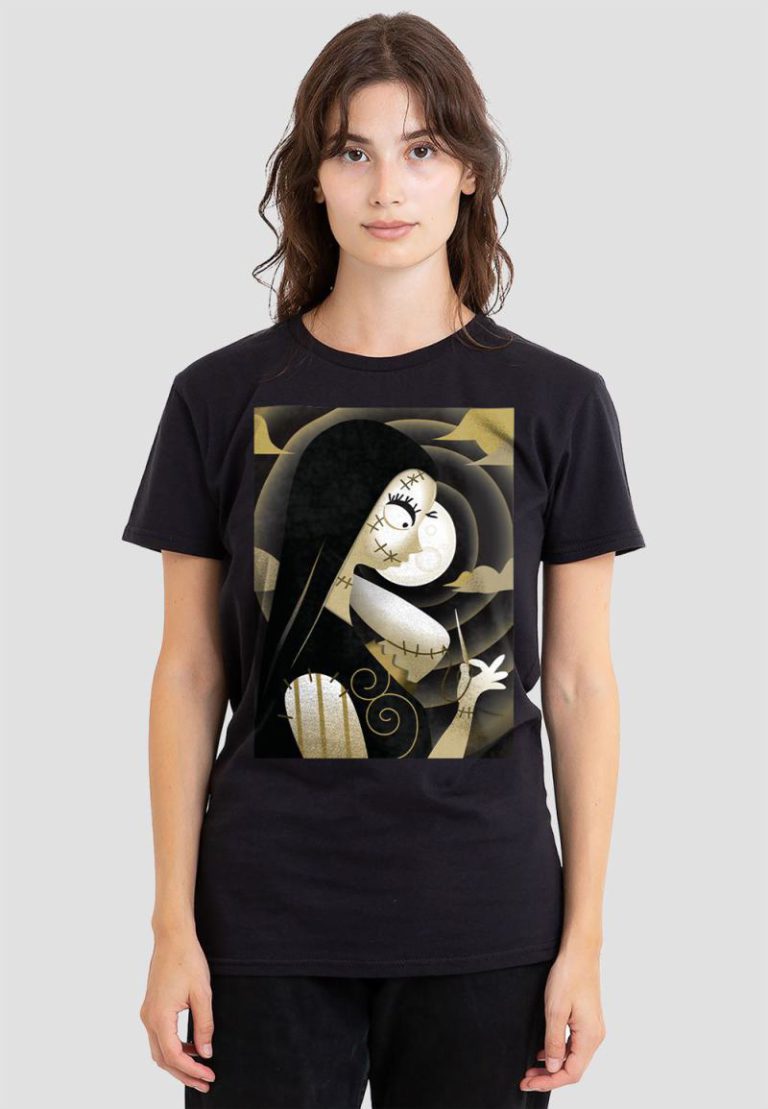 The Nightmare Before Christmas Sally Shaded T-Shirt, Black from Debenhams